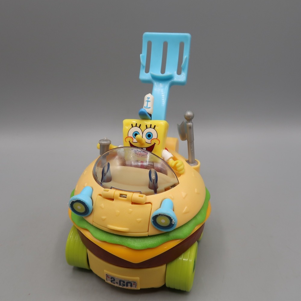 2013 Mattel Spongebob Squarepants Krabby Patty Wagon Hamburger Car & Figure